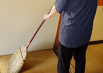 作業後のお掃除